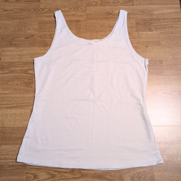 SOLD   NWOT Frank by Frank and Oak Women's Contour Tanks XL Ivory + Grey - Picture 7 of 8